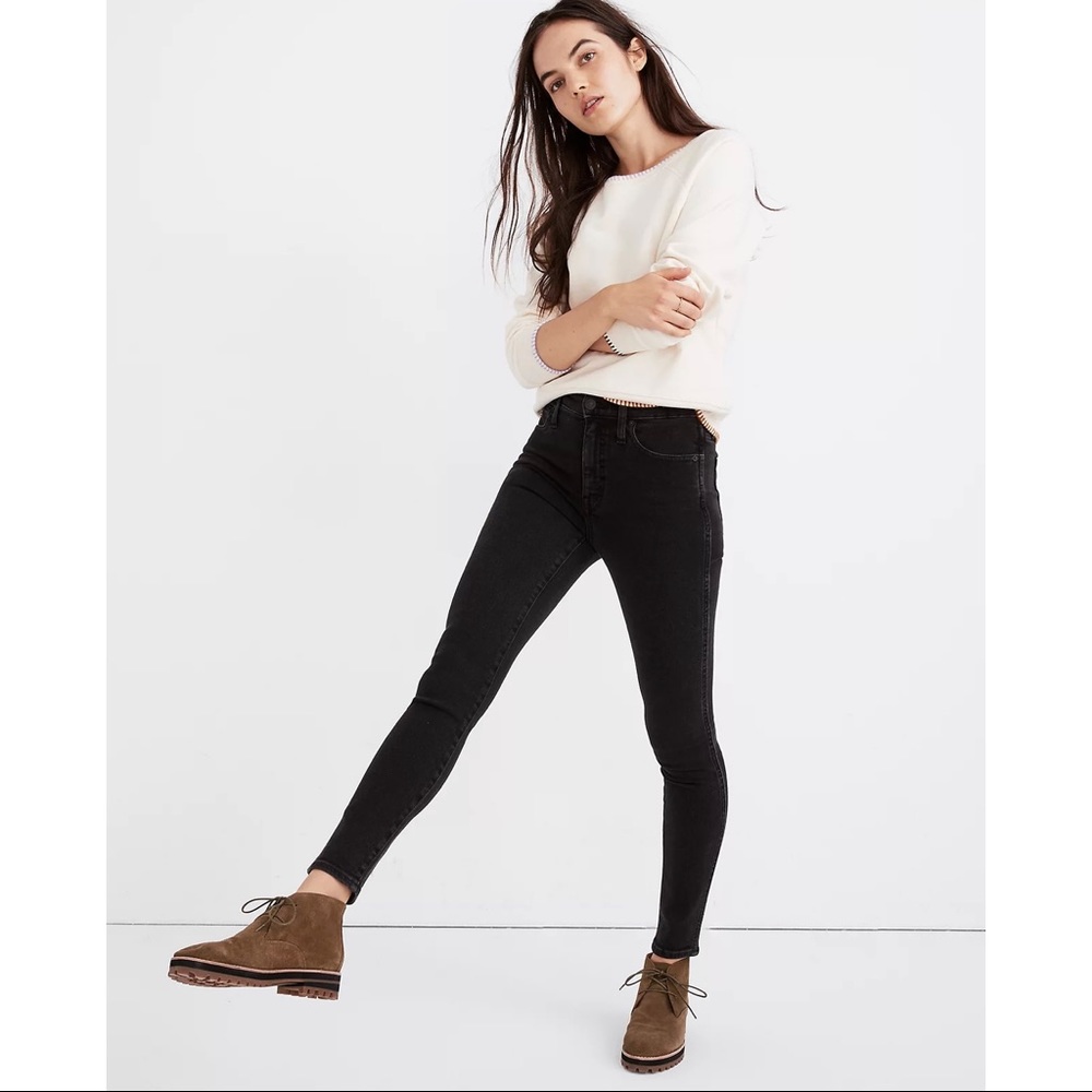New Madewell 10” high rise skinny jeans in starkey wash